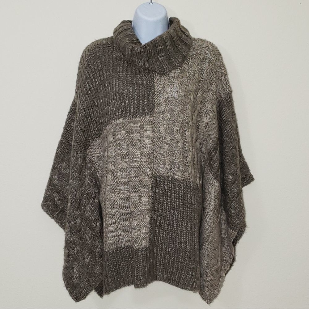 Knox Rose gray oversize sweater turtle neck xs